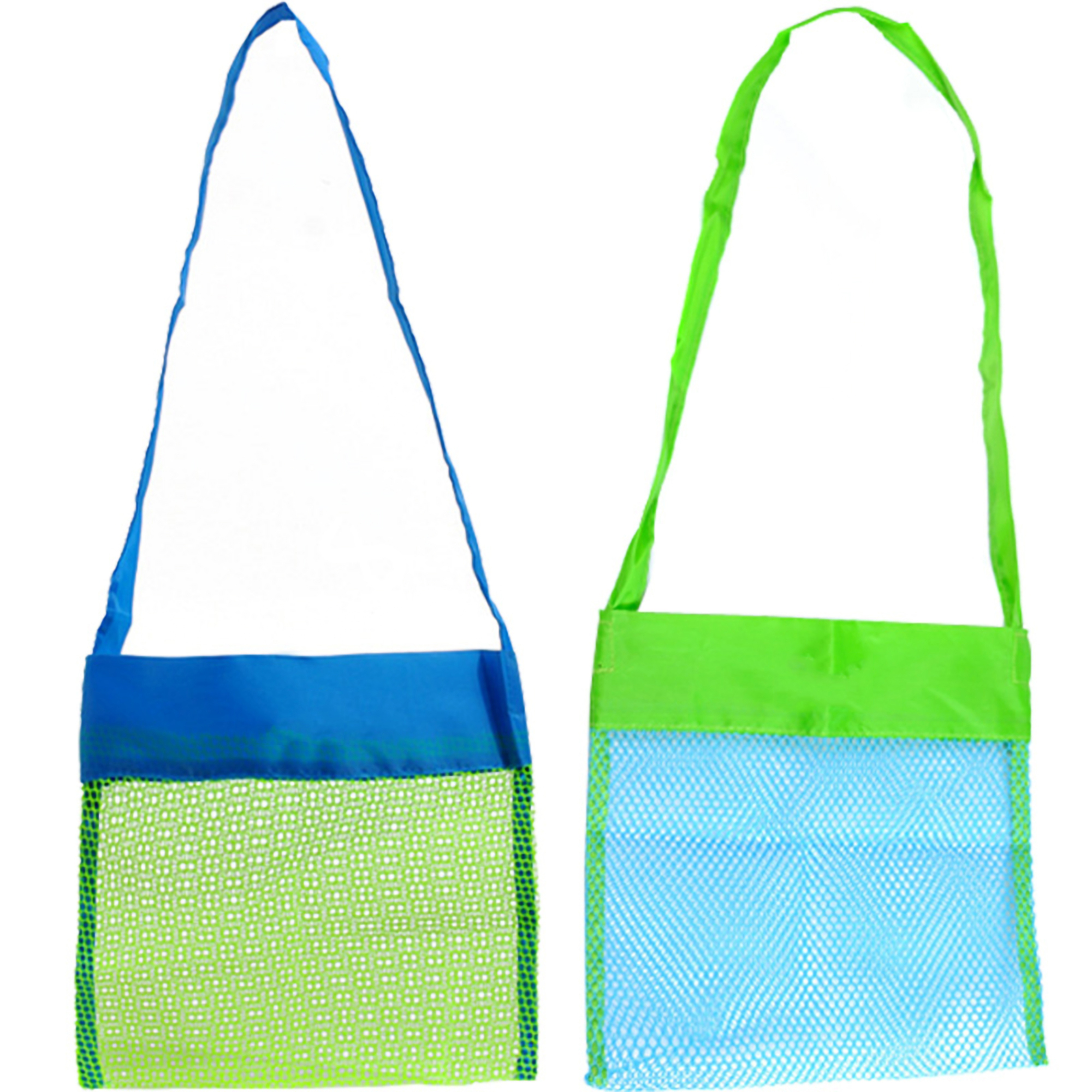 Kids Beach Seashell Collection Mesh Tote Bag 4