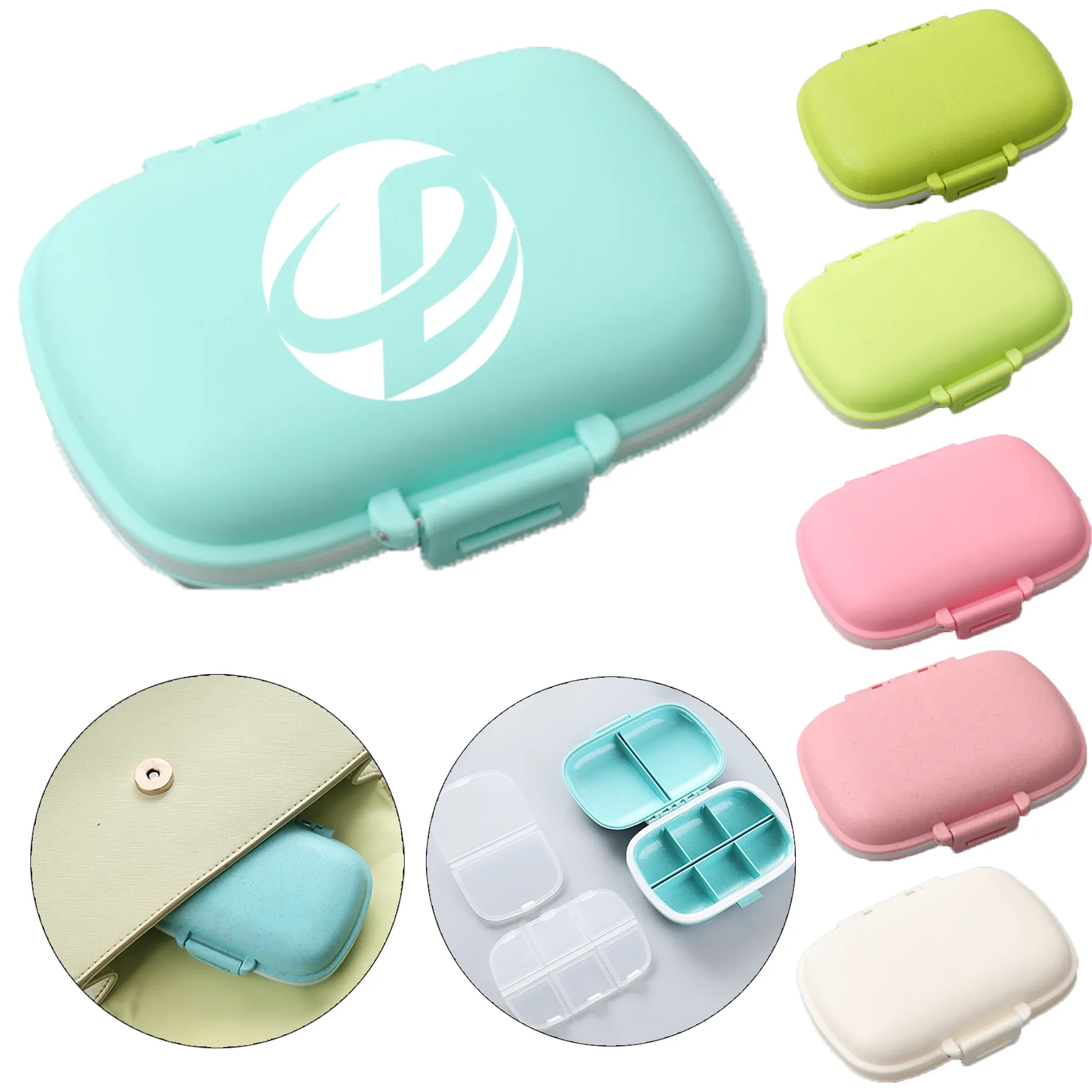 8 Compartments Travel Pill Organizer Moisture Proof Box 4