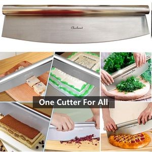 Premium Stainless Steel Wavy Crinkle Cutter Slicer 12