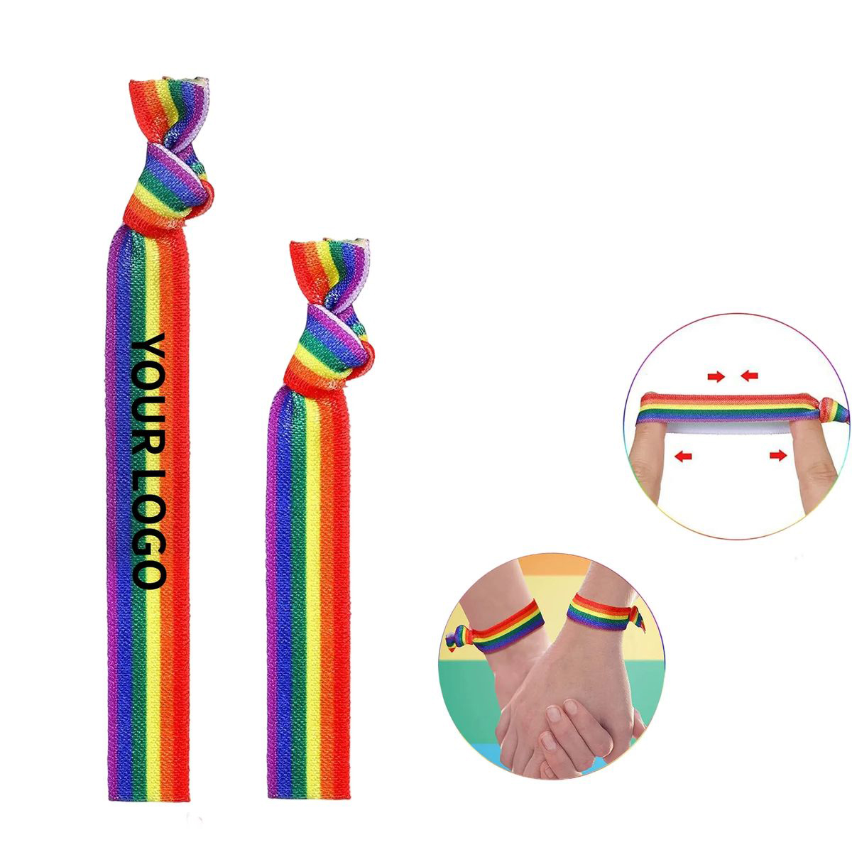 Rainbow Stretch Wristband for Daily Wear 2