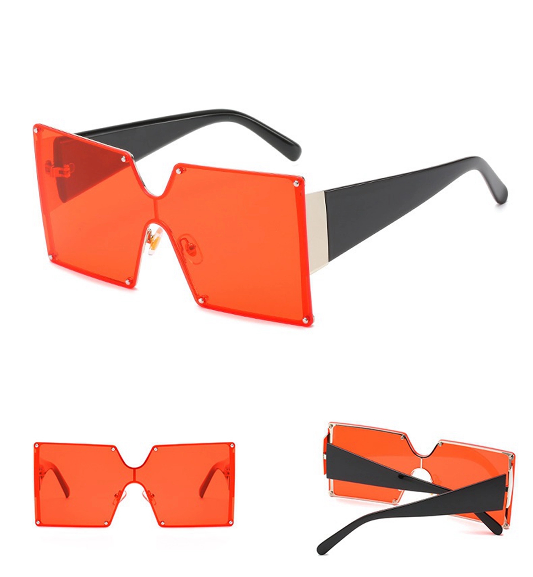 Square Oversized Vintage Shades Female Sun Glasses 8