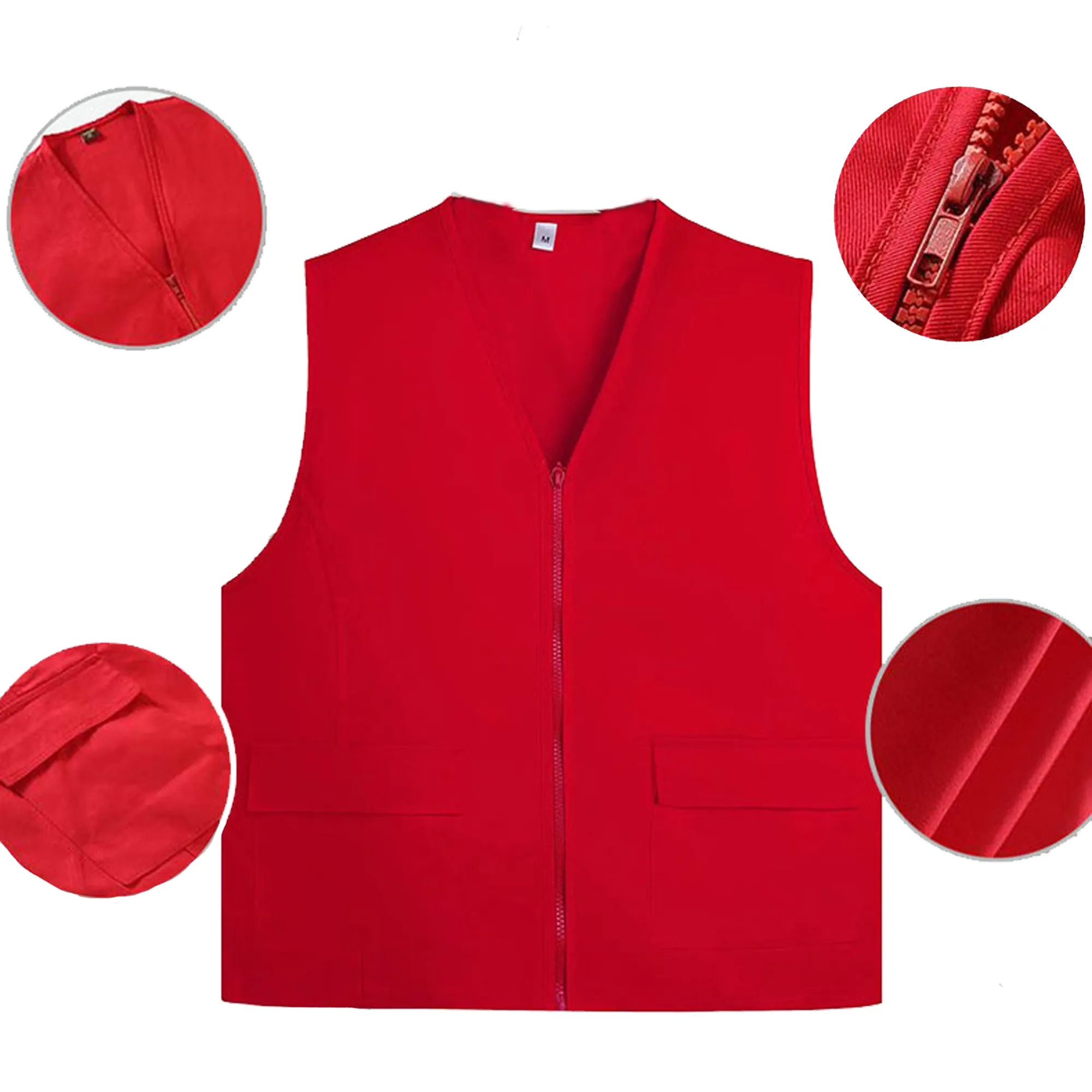 Unisex Cotton Volunteer Vest With Front And Back Imprint 2