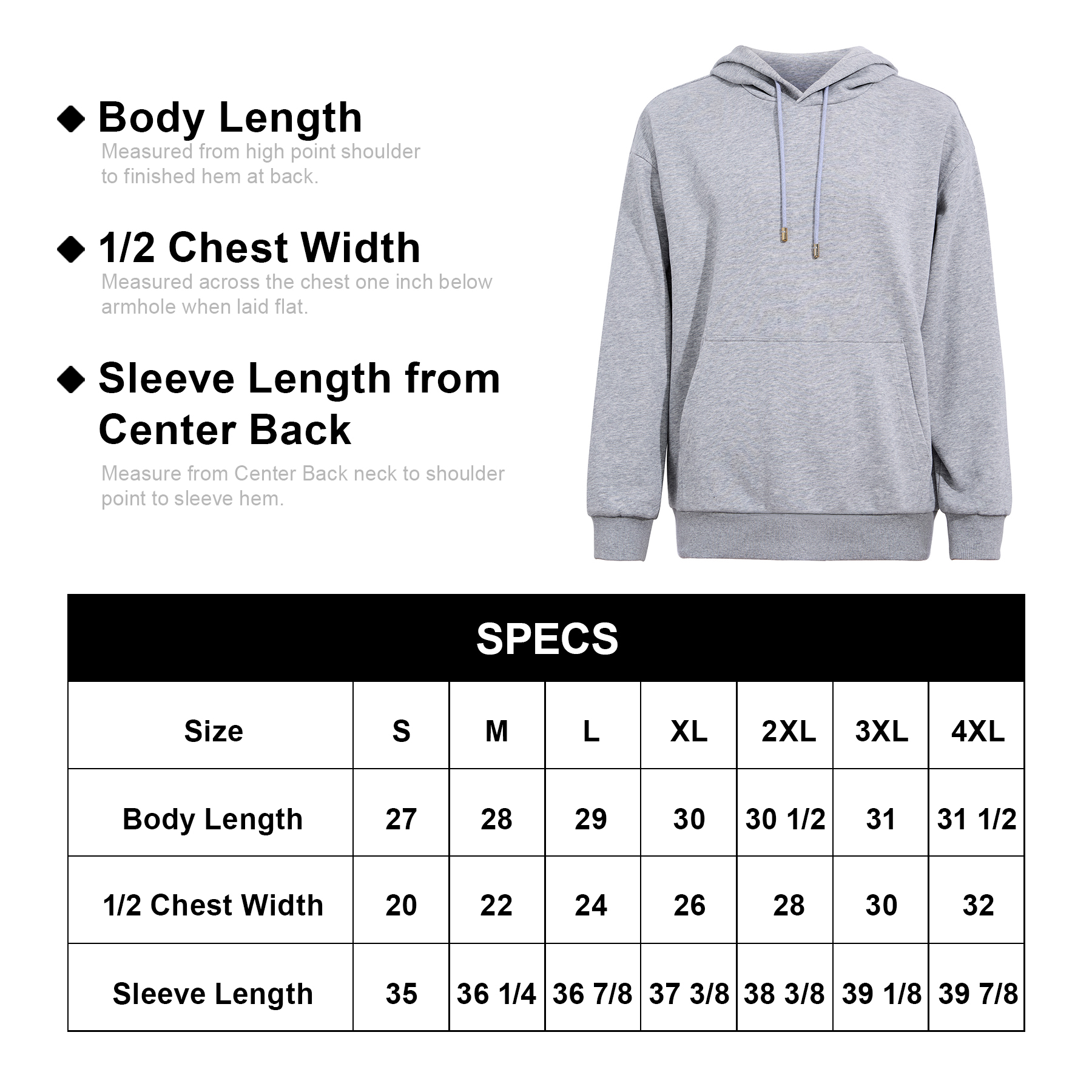 Unisex 100% Pre-Shrunk Cotton Pullover Hooded Sweatshirt W/ Kangaroo Pockets 4
