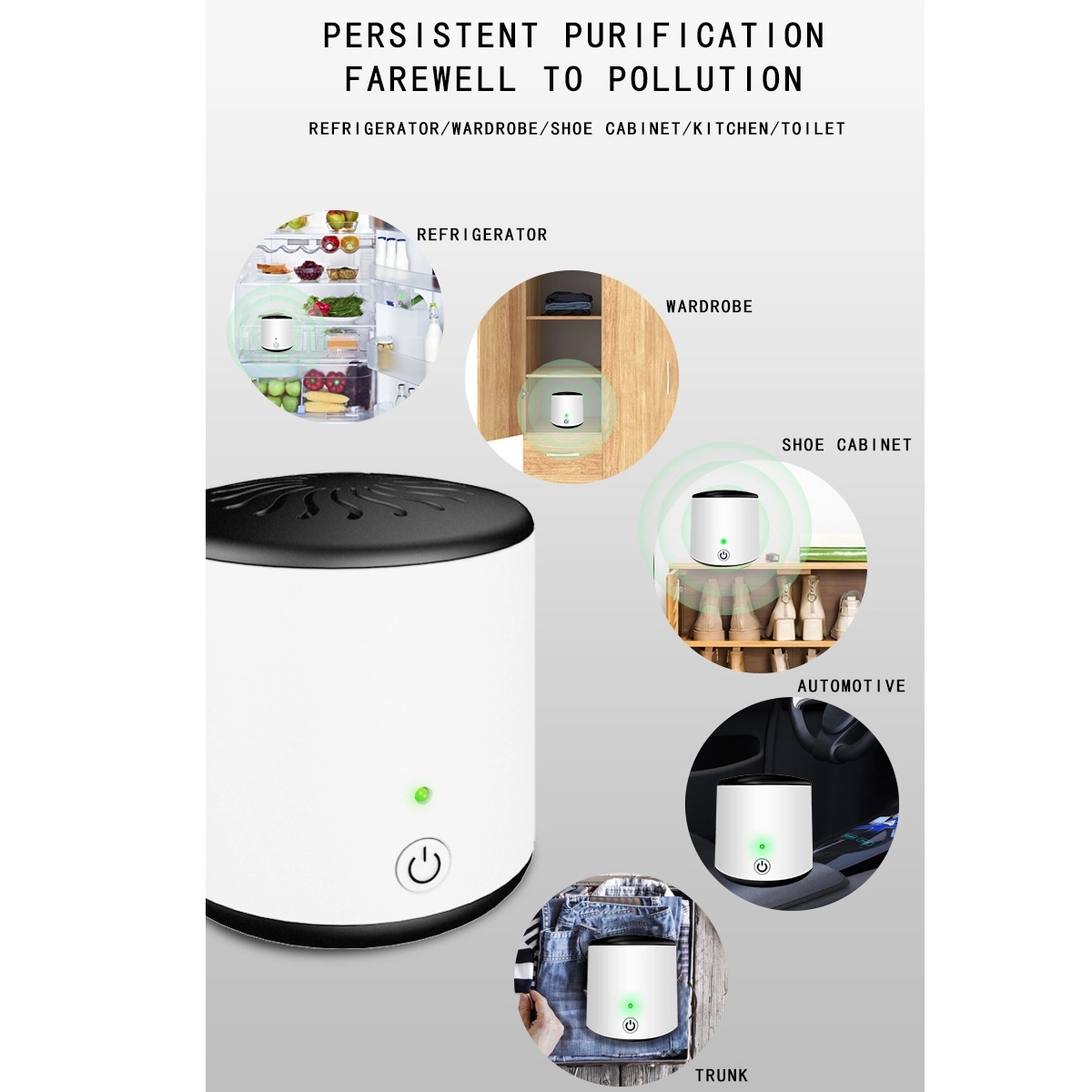 Portable Refrigerator Deodorize Purifier 5