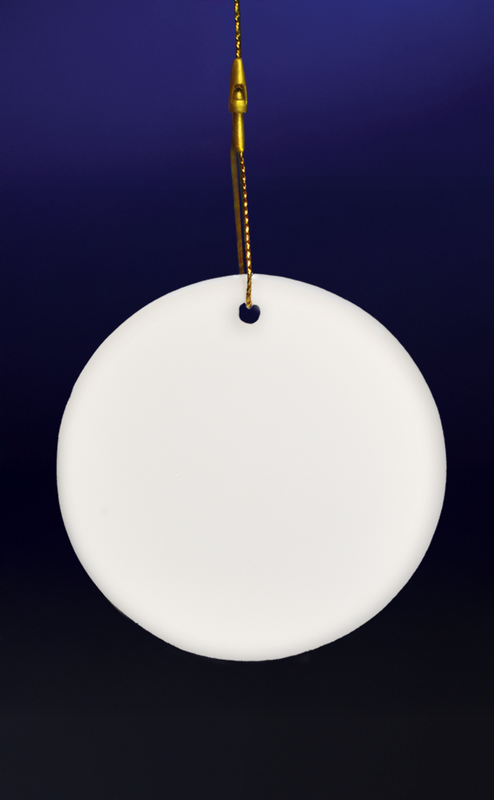 3" Round Ceramic Ornament 4
