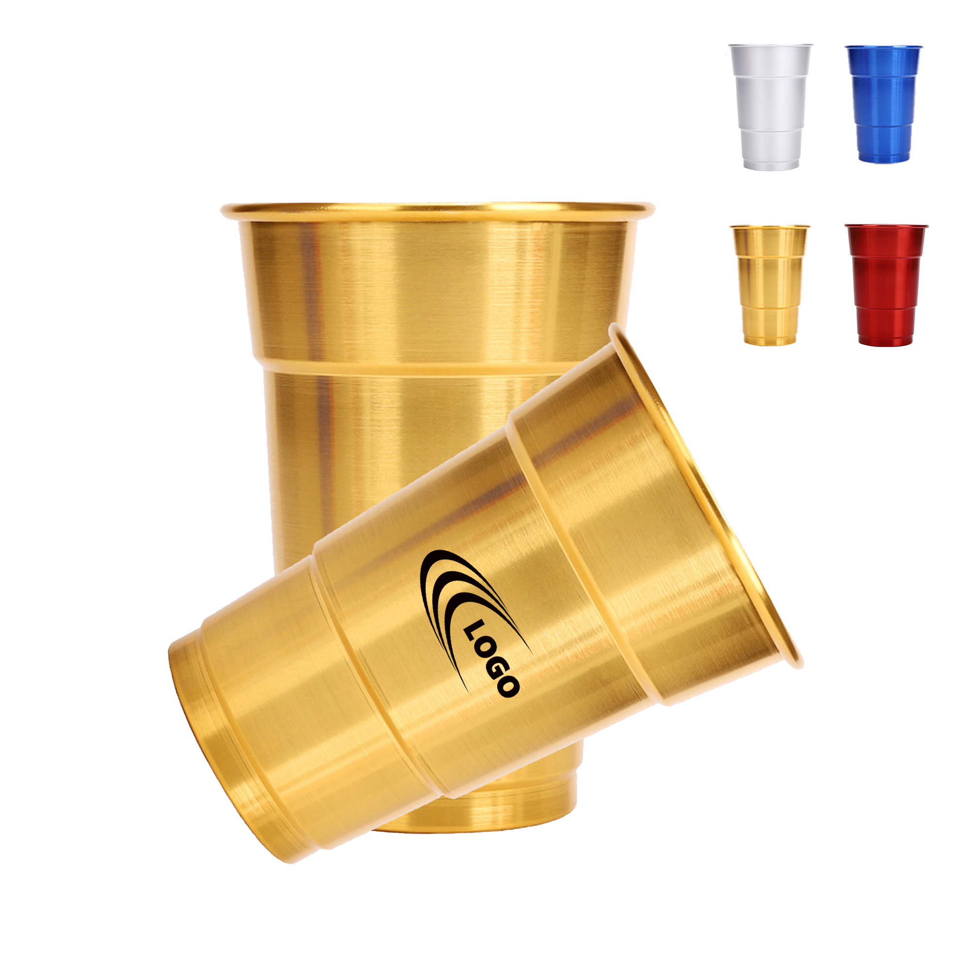 16oz Eusable Metallic Drinking Cup 6
