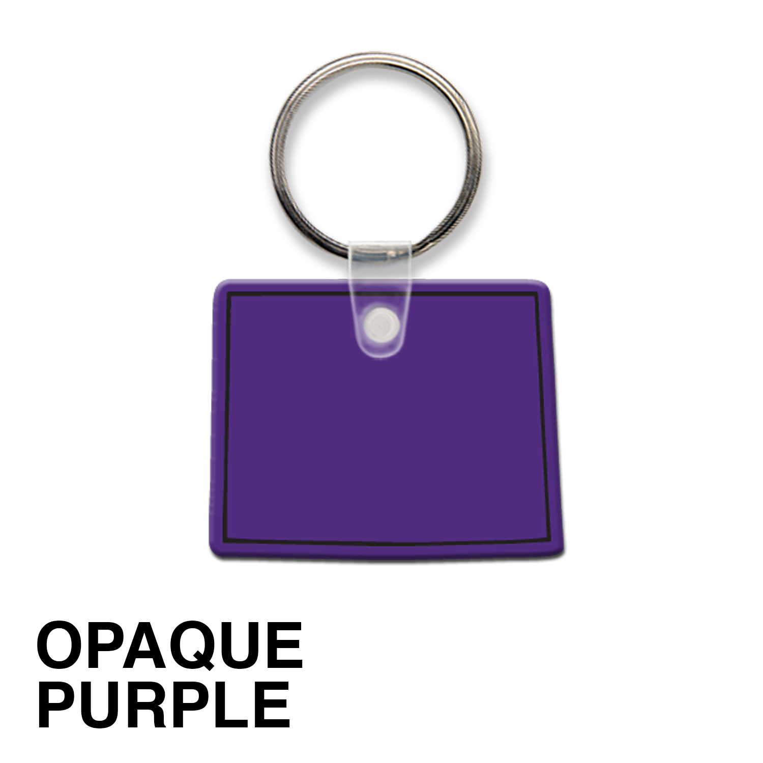 Wyoming State Shape Key Tag (Spot Color) 3