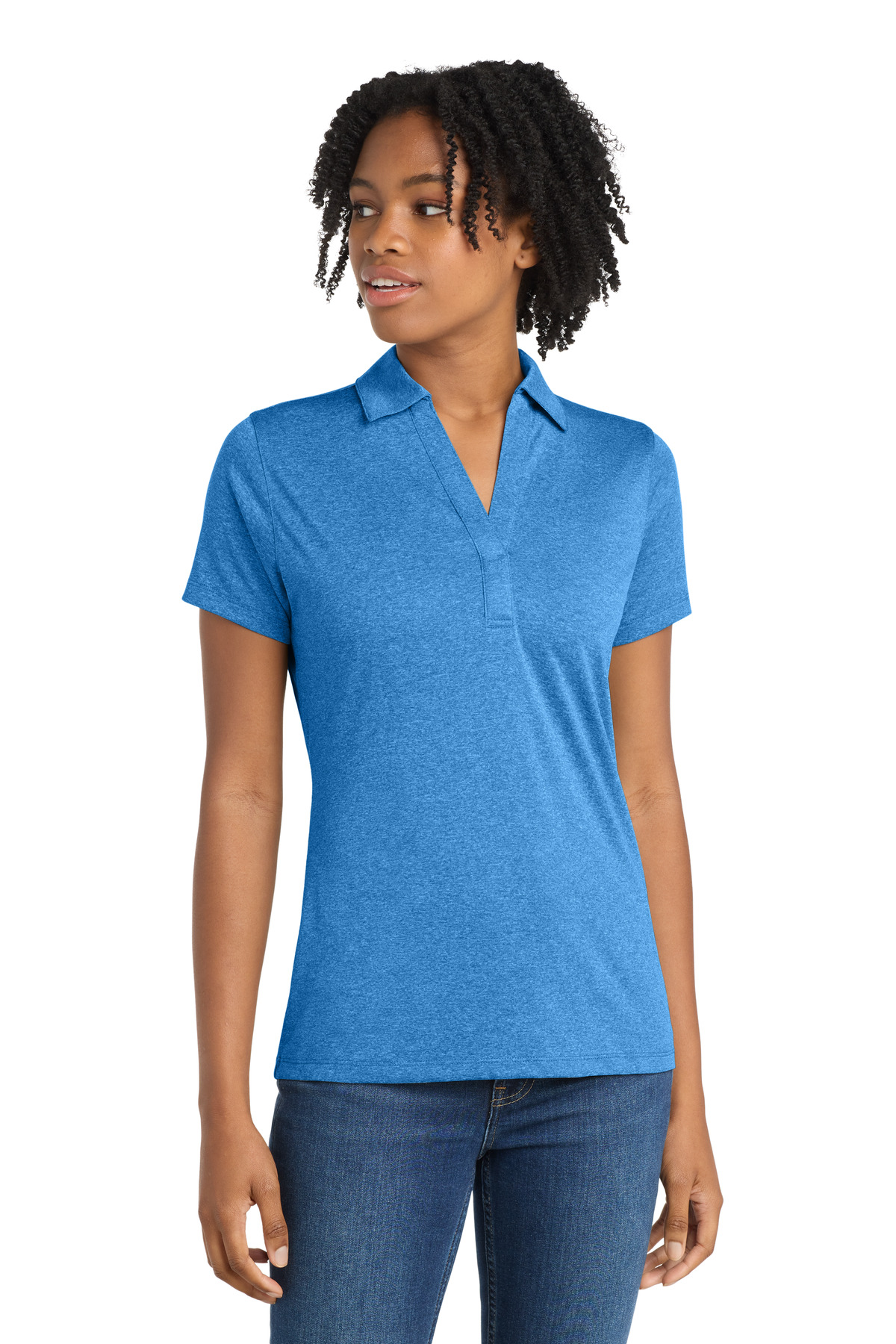Sport-Tek Women's Heather Contender Polo. LST660 38