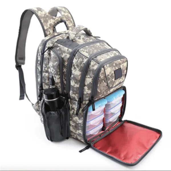 Fitness Meal Prep Camouflage Hiking Lunch Bag 1