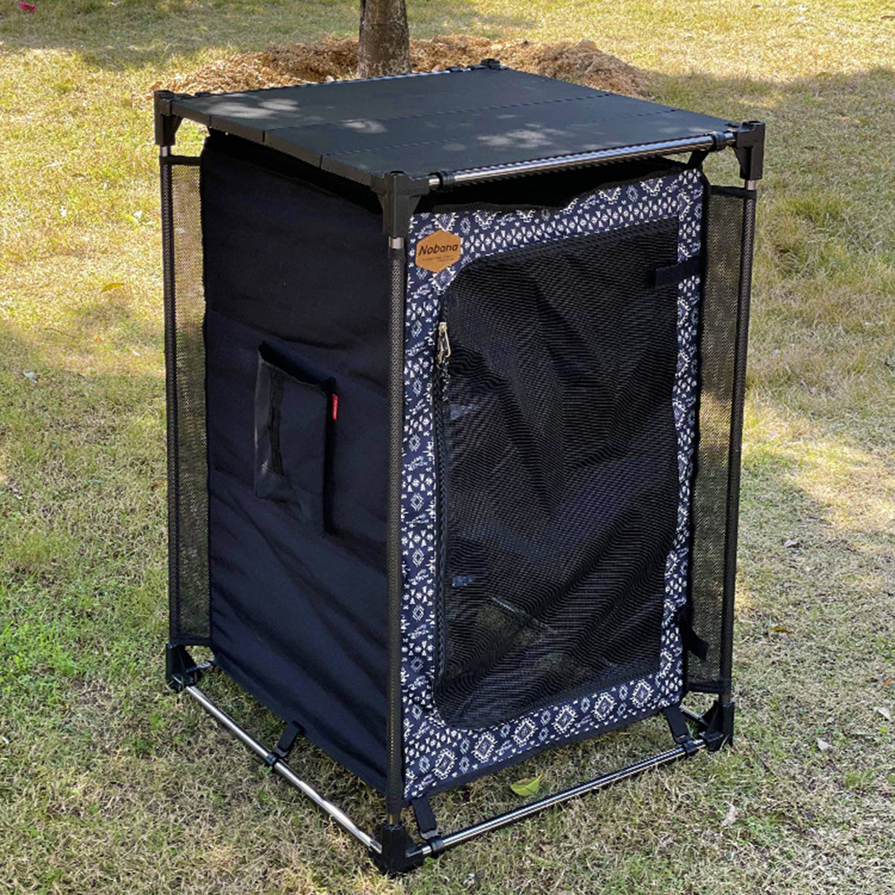 Aluminium alloy outdoor folding storage rack 6