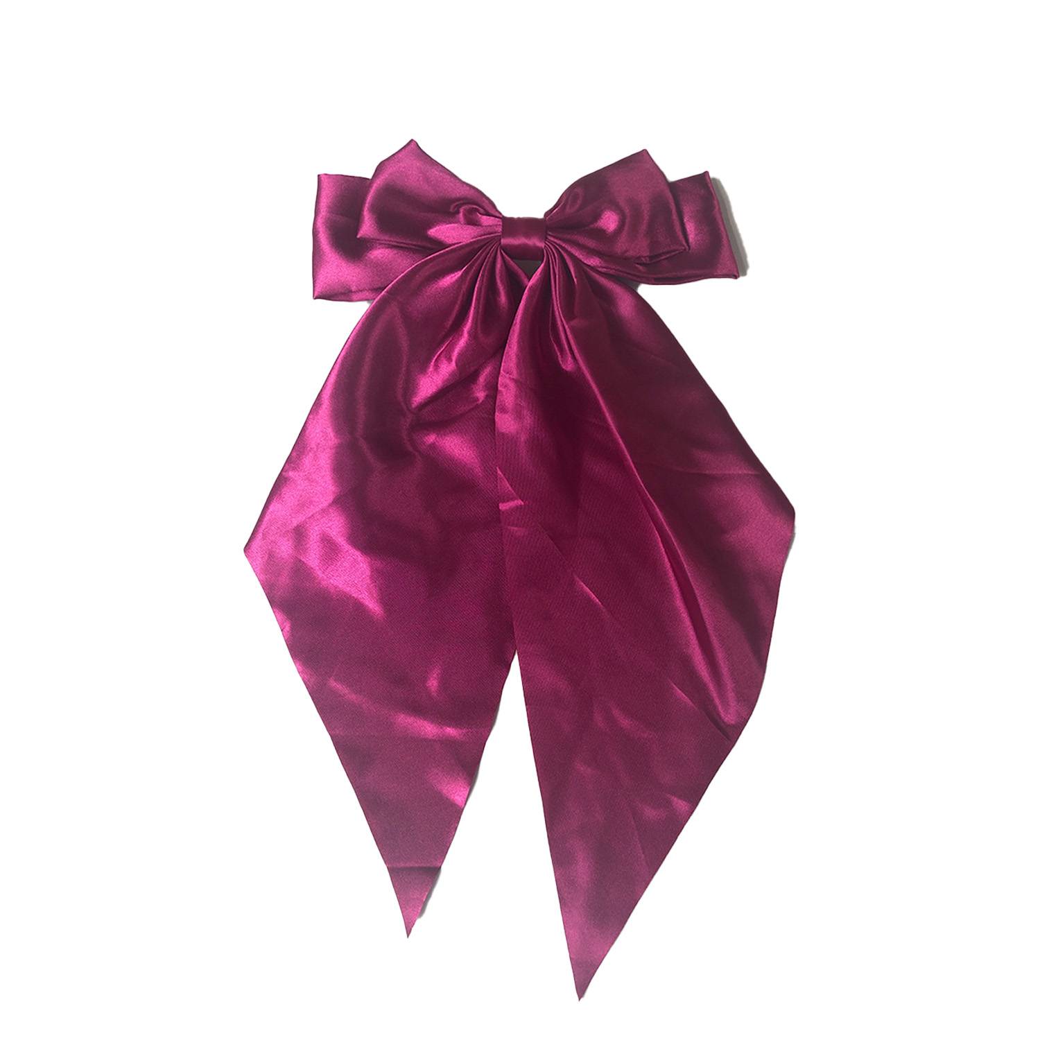 Women Long Bow Hair Clip 6