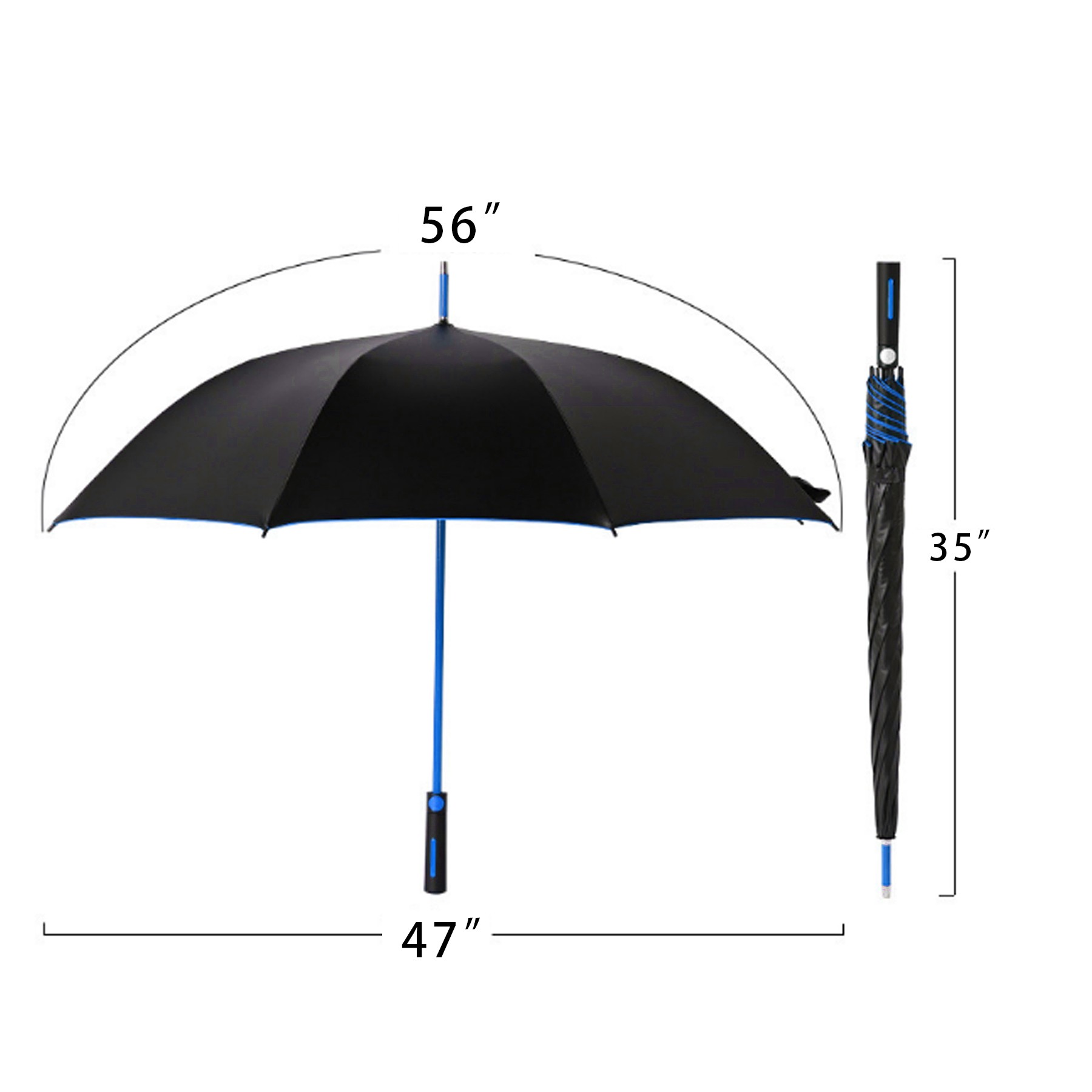 54 Inch Arc Automatic Open Golf Umbrella 2