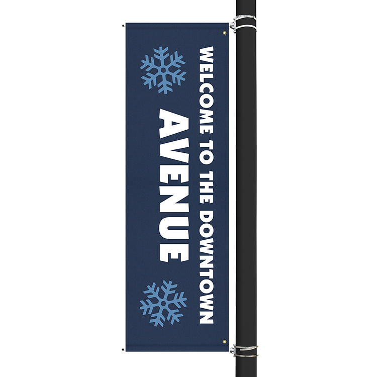 96" x 30" Custom Sunbrella™ Avenue Banner-2 Color Imprint 2