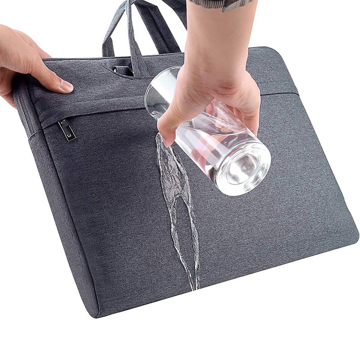 Waterproof Oxford Laptop Shoulder Bag w/ Pockets 3