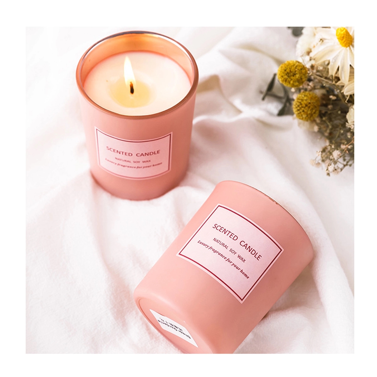 Electroplated Glass Scented Candle 3