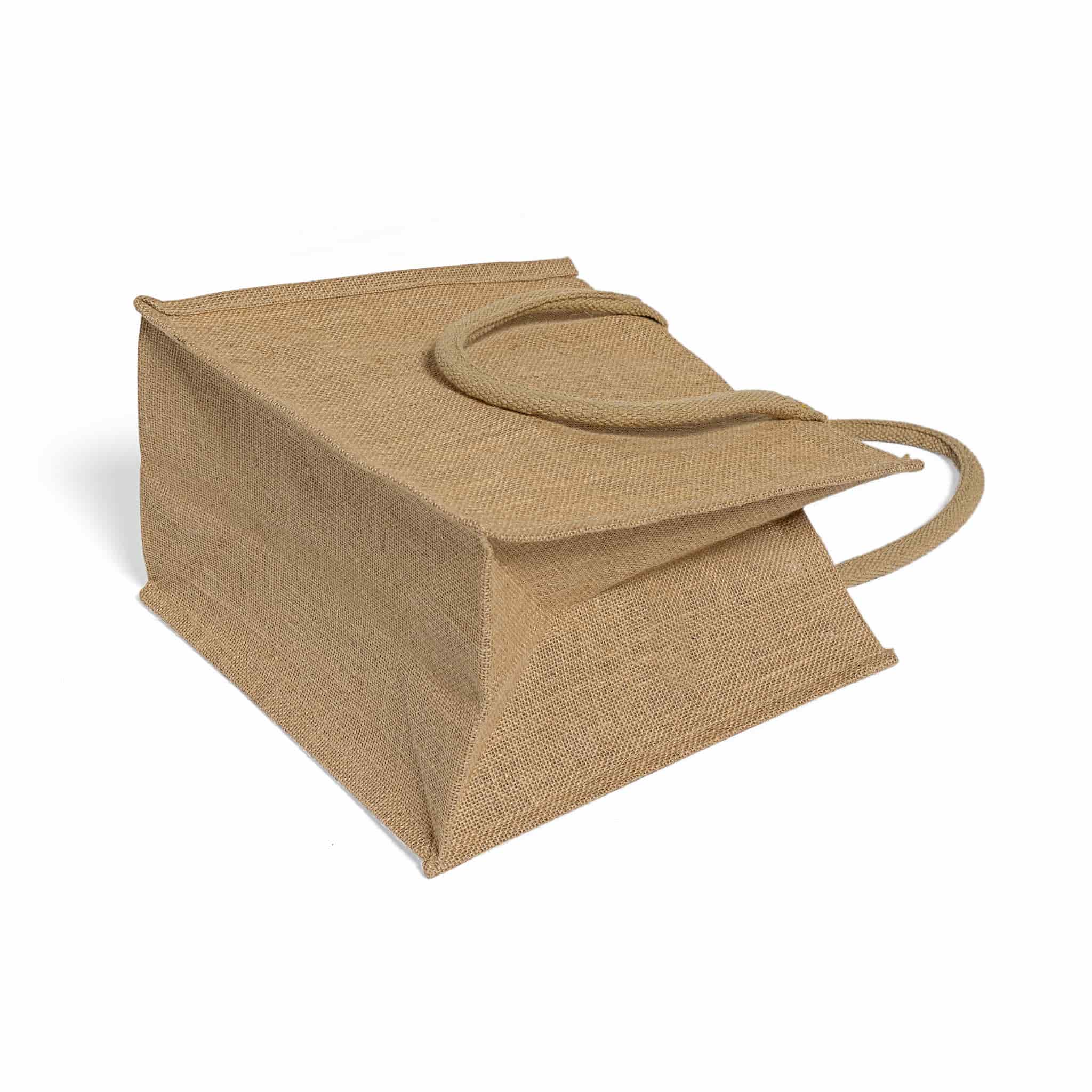 Square Jute Tote Bag, custom tote bag with logo imprint 21
