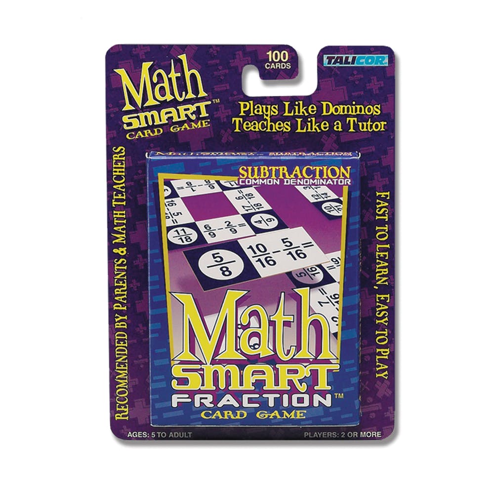 Math Smart Fraction Subtraction Common Denominator - Ages 5+ 2
