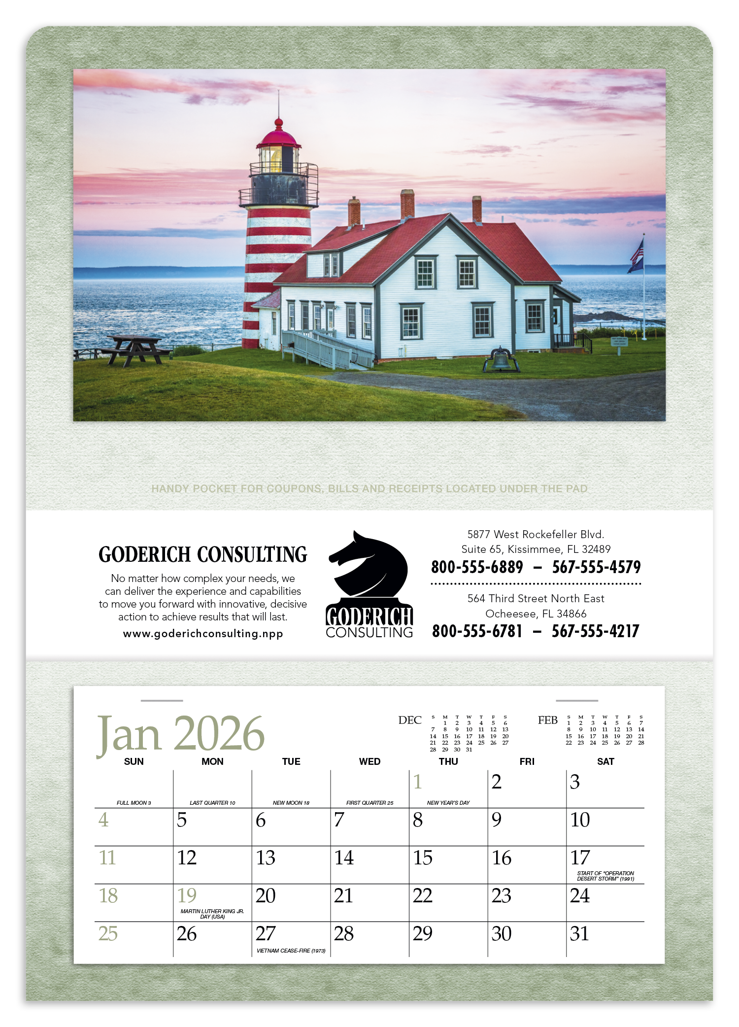 Triumph® Calendars Single Pocket Calendar 46