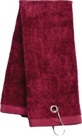 Tri Fold Sport Towel w/Center Grommet & Hook 14