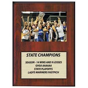 Plaque: 9x12" Cherry Finish, 7x5" Photo cover 2