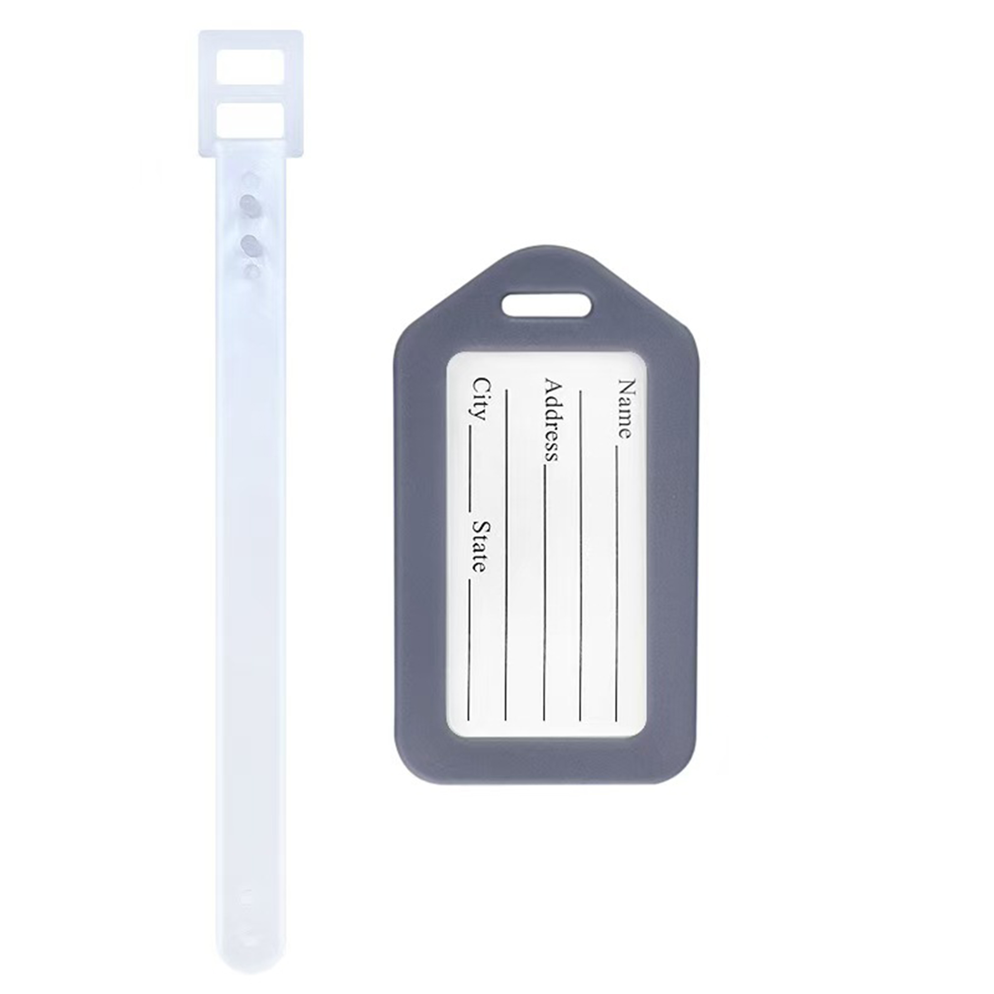 Durable Plastic Luggage Tag With ID Card 5