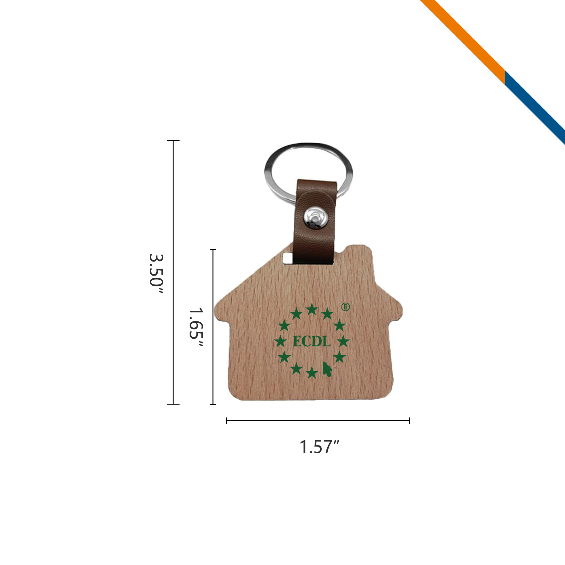 House Wooden Keychain 6