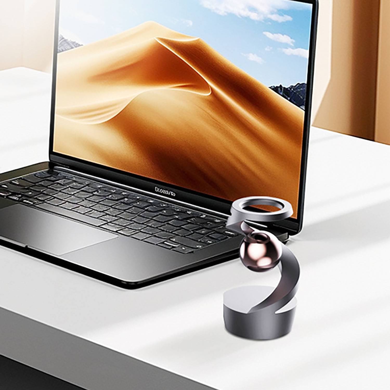 Suspended Gyroscope Ornament - Gravity Defying Desk Toy 2