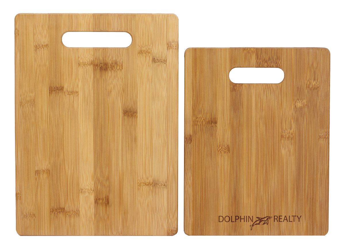 2-Piece Bamboo Cutting Board Set, 13" x 9-1/2" and 11" x 8-1/2" 7