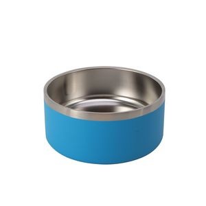 32oz Double Walls Steel Pet Food Bowl 7