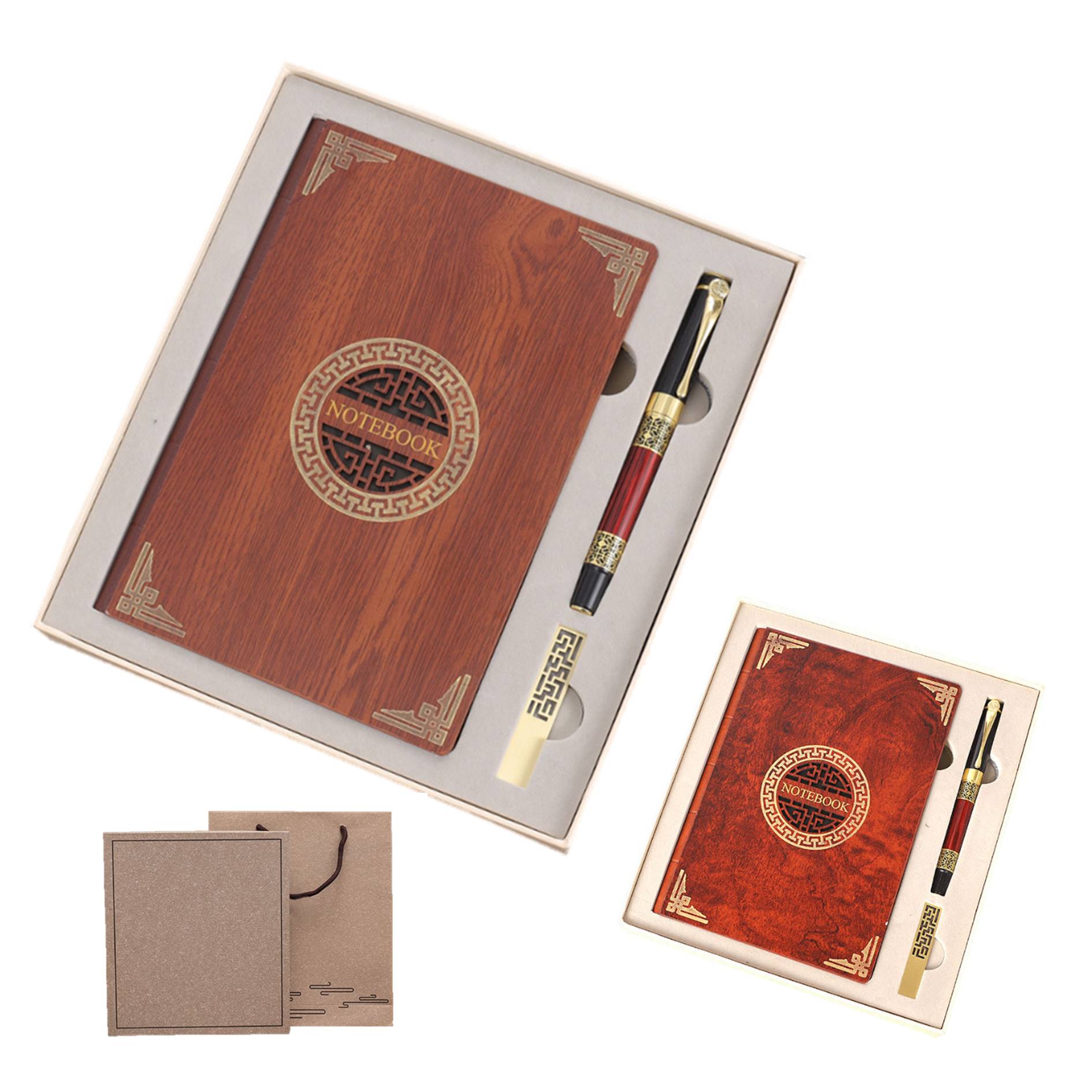 Notebook With Pen And Flash Drive Gift Set 3