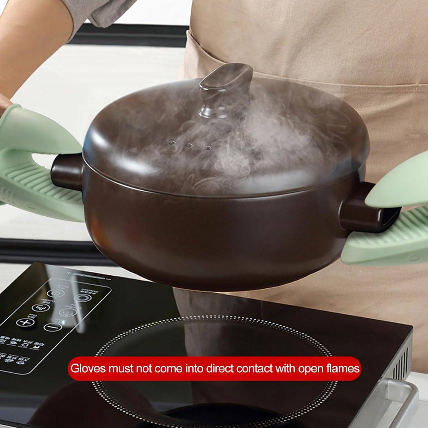 Kitchen Cooking Silicone Insulated Gloves 3