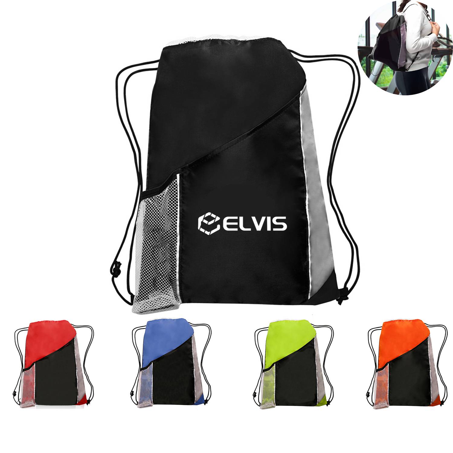 Gym Sports Portable Drawstring Backpack 6