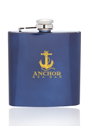 6 oz. Murano Stainless Steel Hip Flasks 7