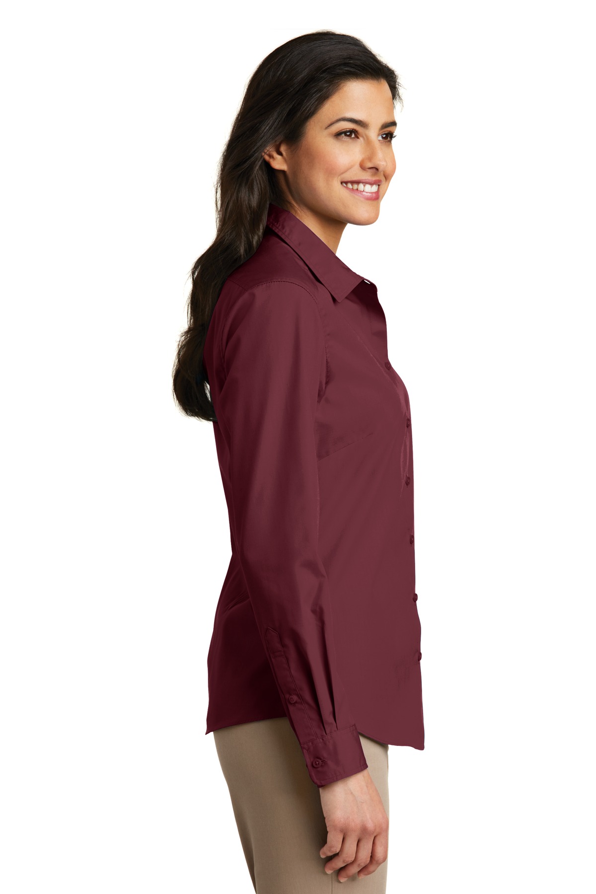 Women's Long Sleeve Carefree Poplin Shirt
