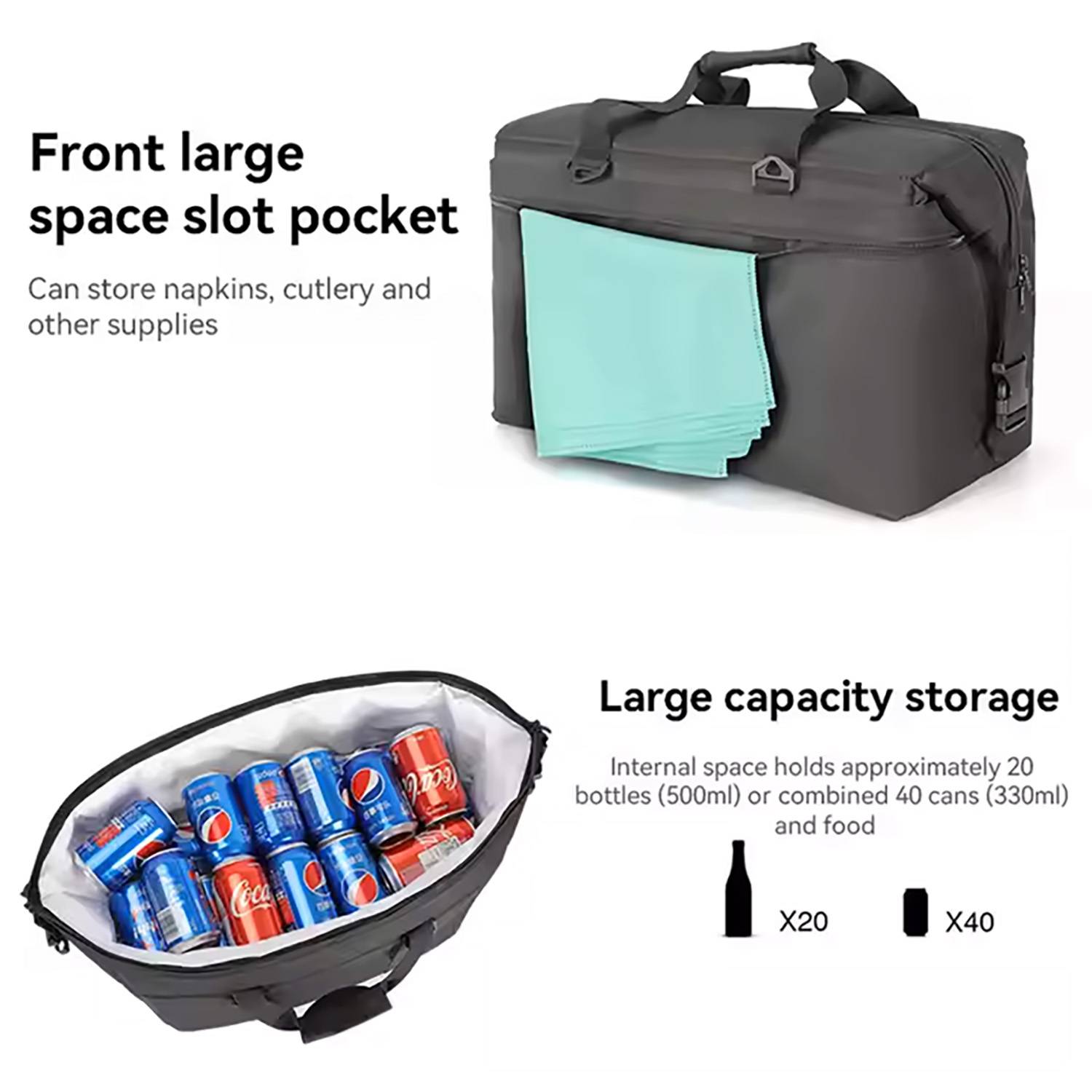 Waterproof large capacity oxford cloth ice pack 9