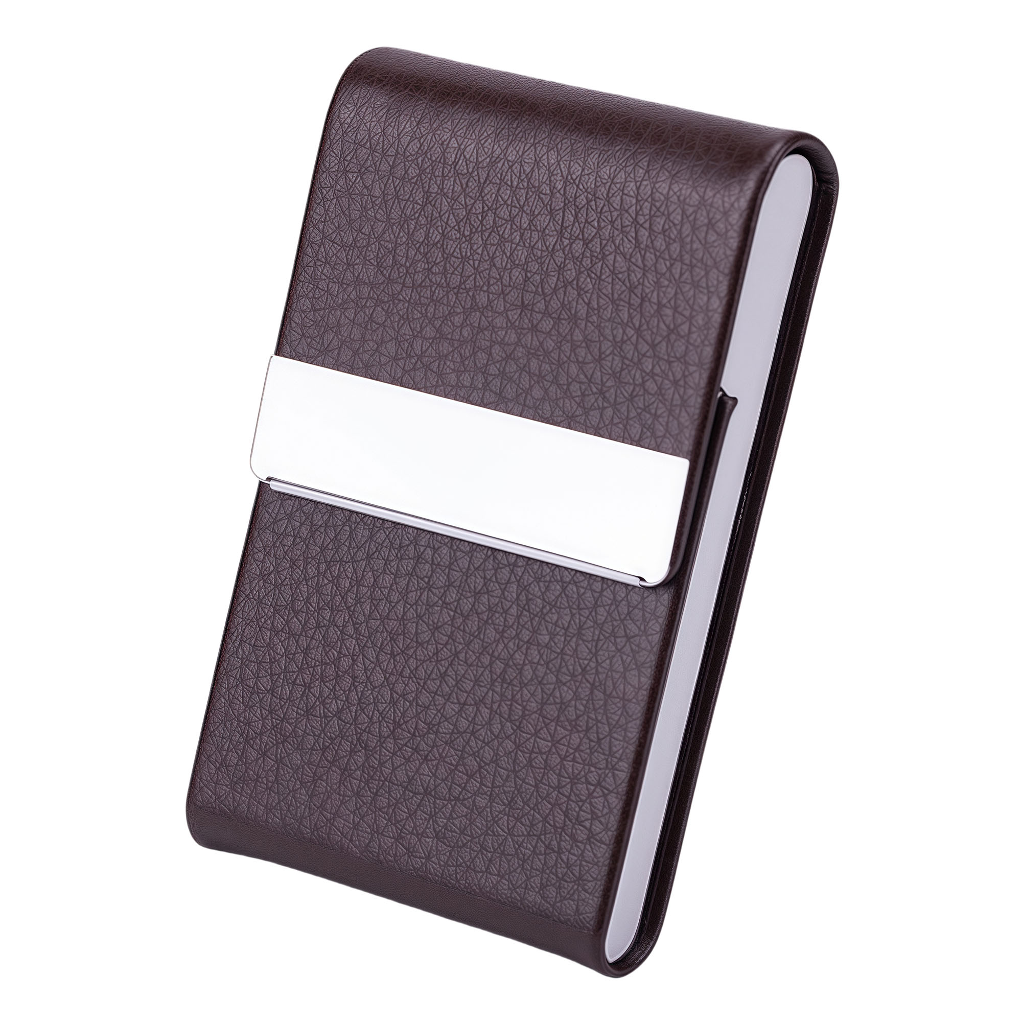 PU Leather Magnetic Cigarette Case for Men 5