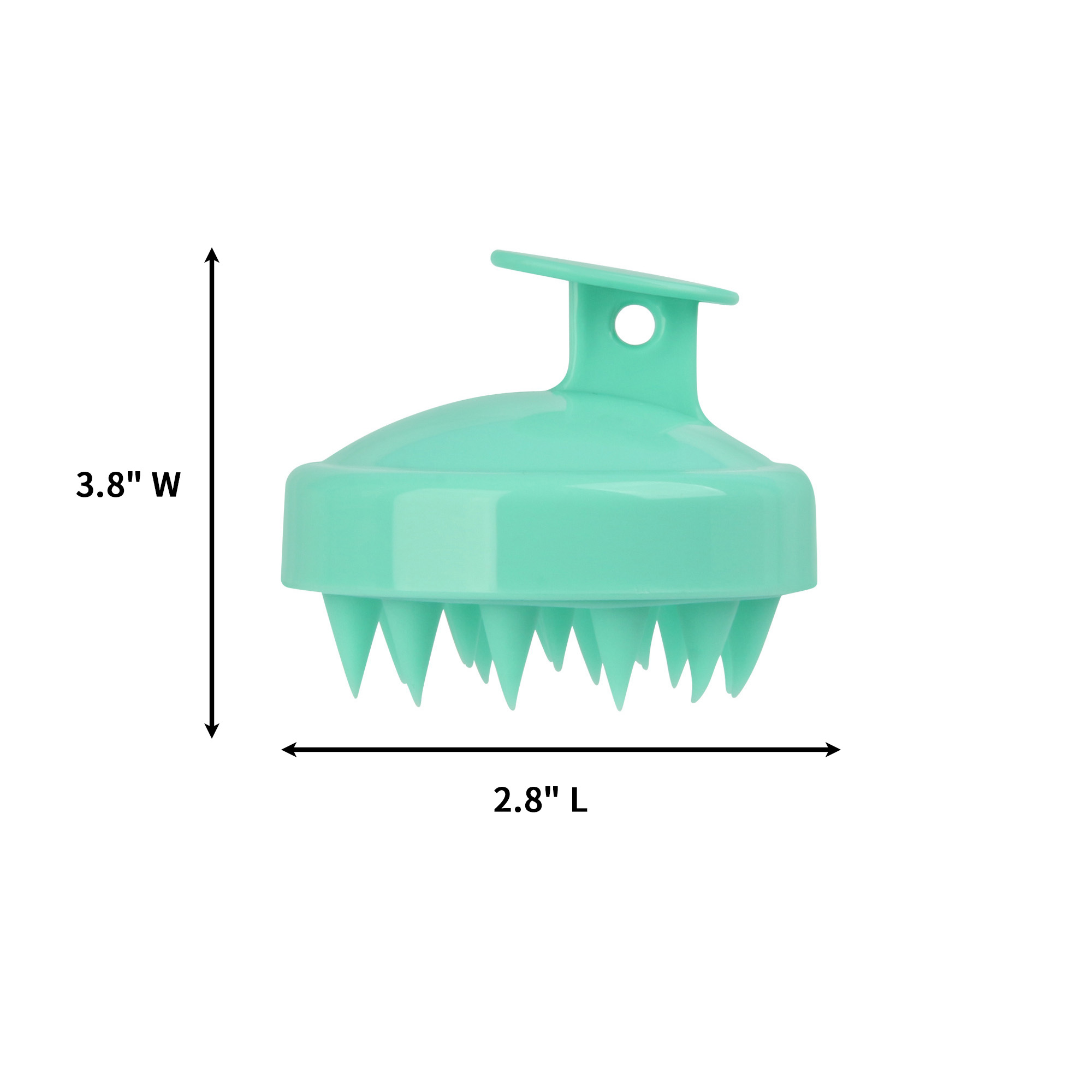 Silicone Scalp Care Brush With Comfort Grip 2.8" x 3.8" 1