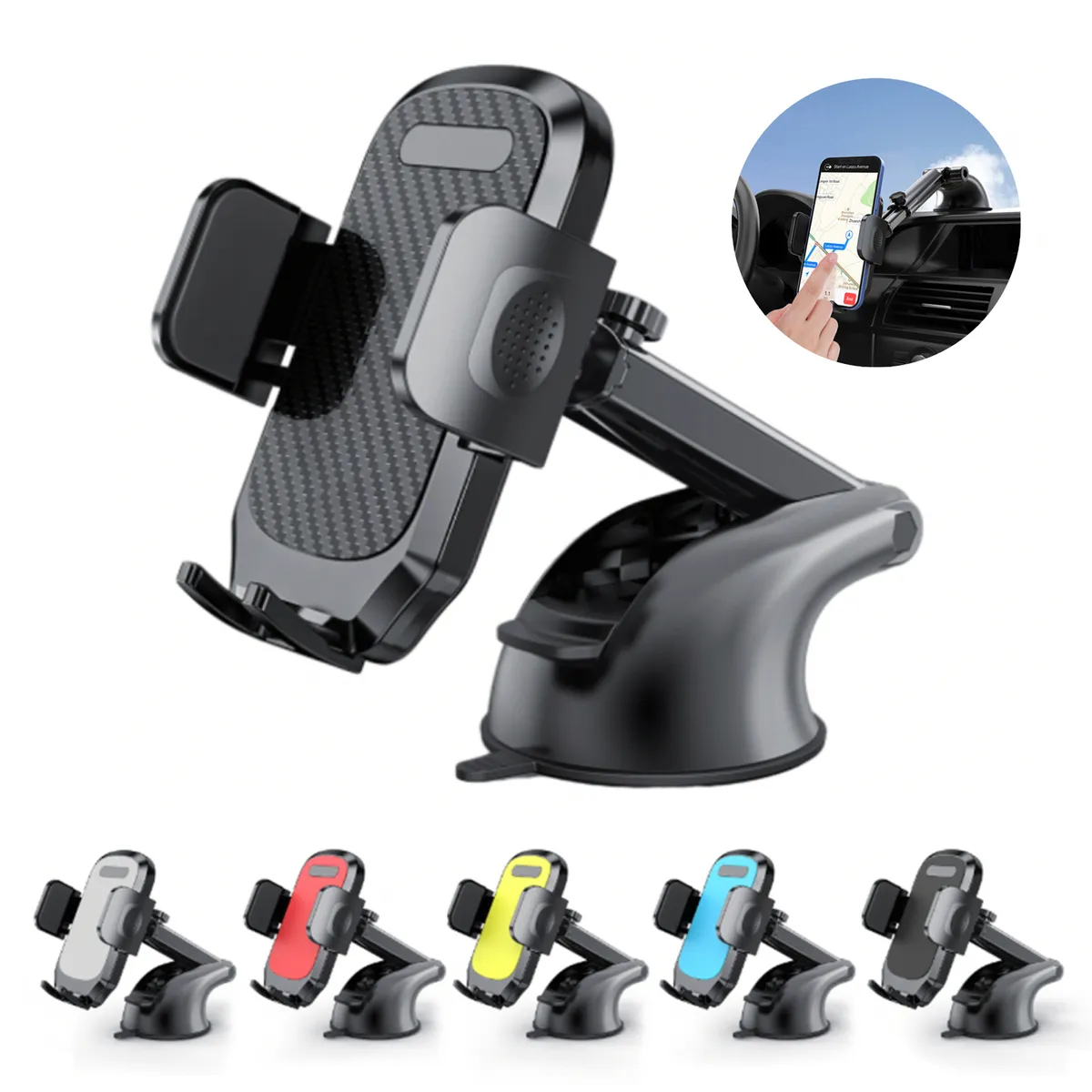 Telescopic Suction Cup Mobile Phone Navigation Frame 5