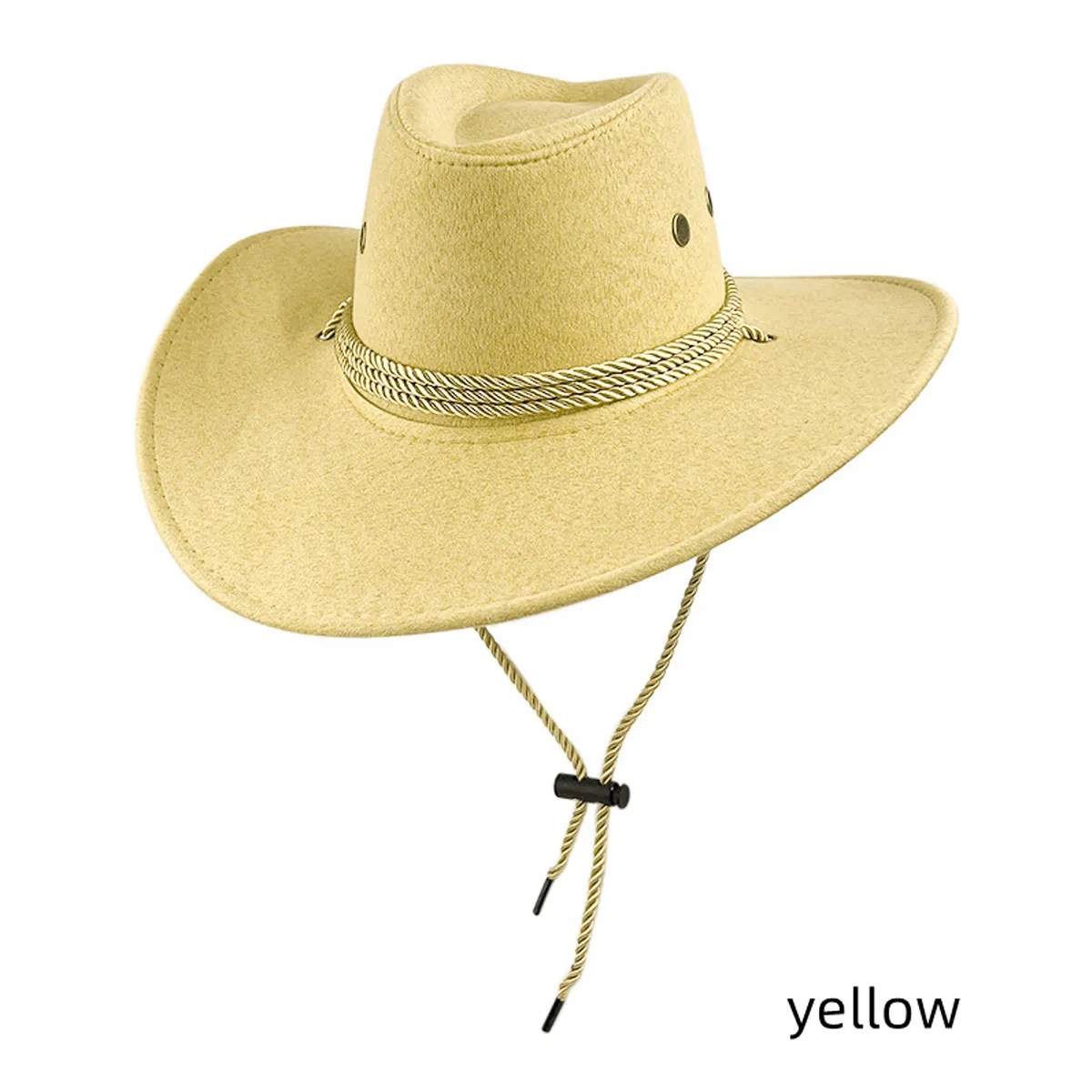 Fashion National Retro Drawstring Jazz Western cowboy hat 3