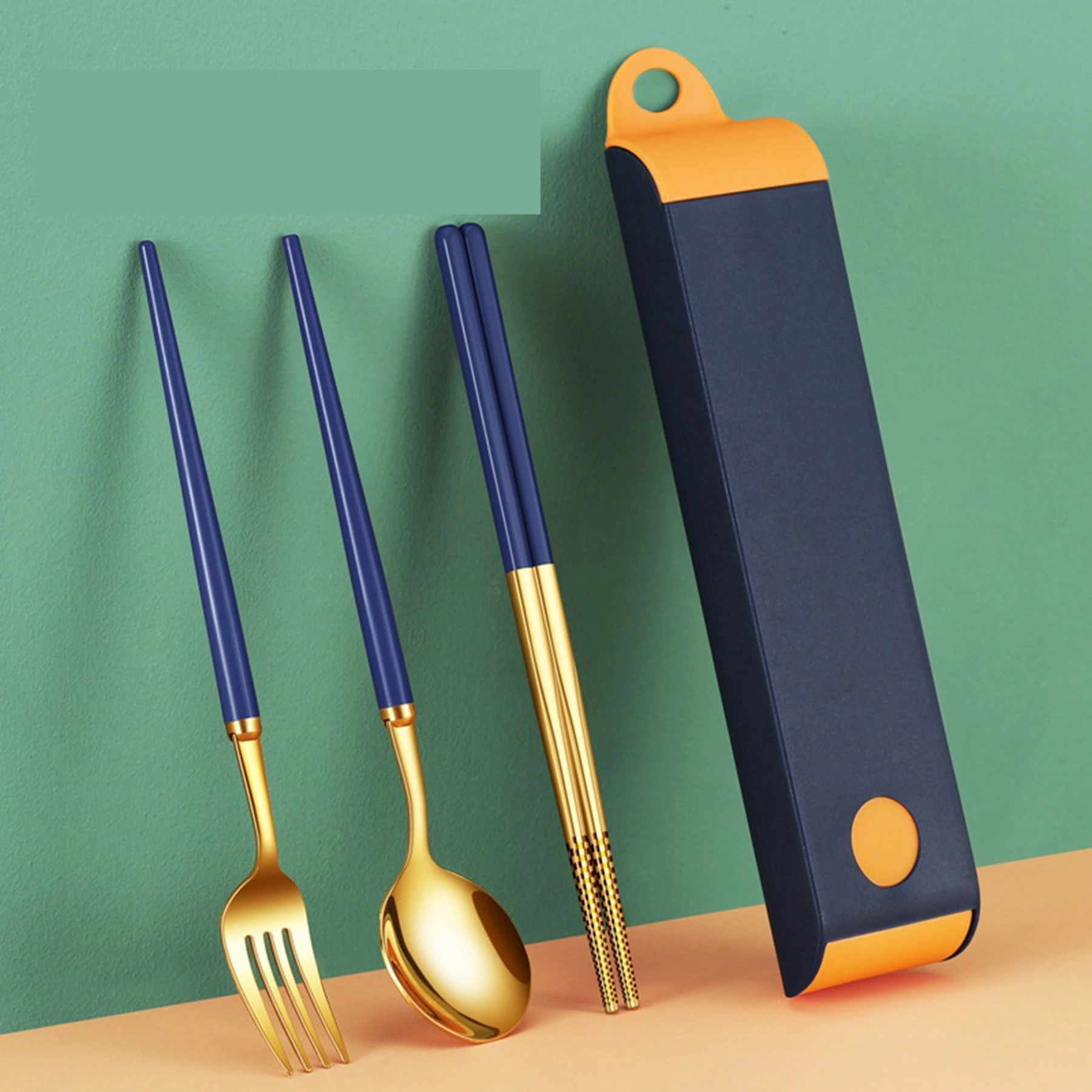 316 Stainless Steel Travel Utensils Set with Case 9