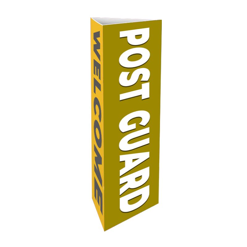 Crash Pole Cover bollard signs - 6.9"W x 48"H 4