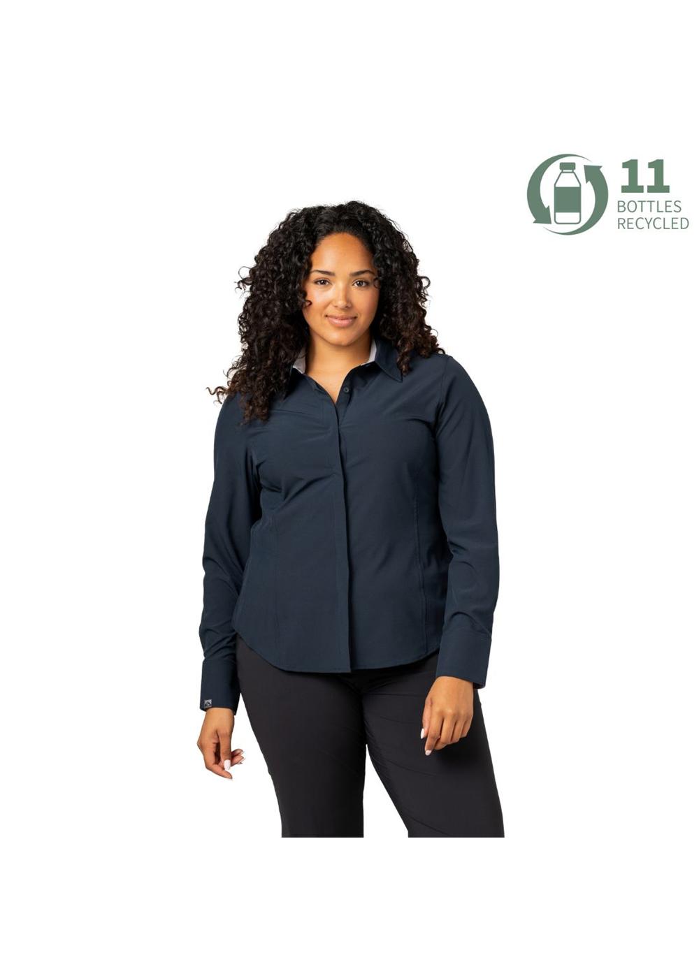 Storm Creek Women's Executive 4-Way Stretch Solid Button Up
