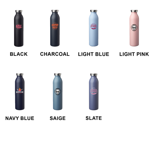 Classy Stainless Steel Water Bottle - Double Wall Vacuum, custom water bottle with logo imprint 2