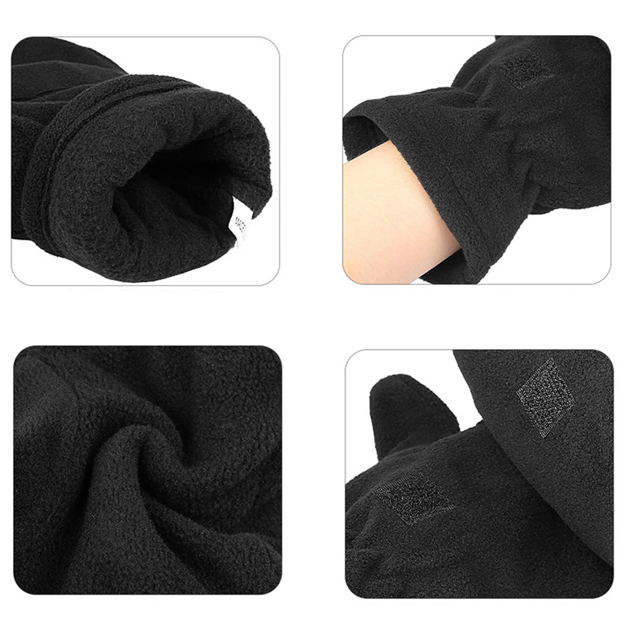 Autumn Winter Clamshell Fleece Gloves 7