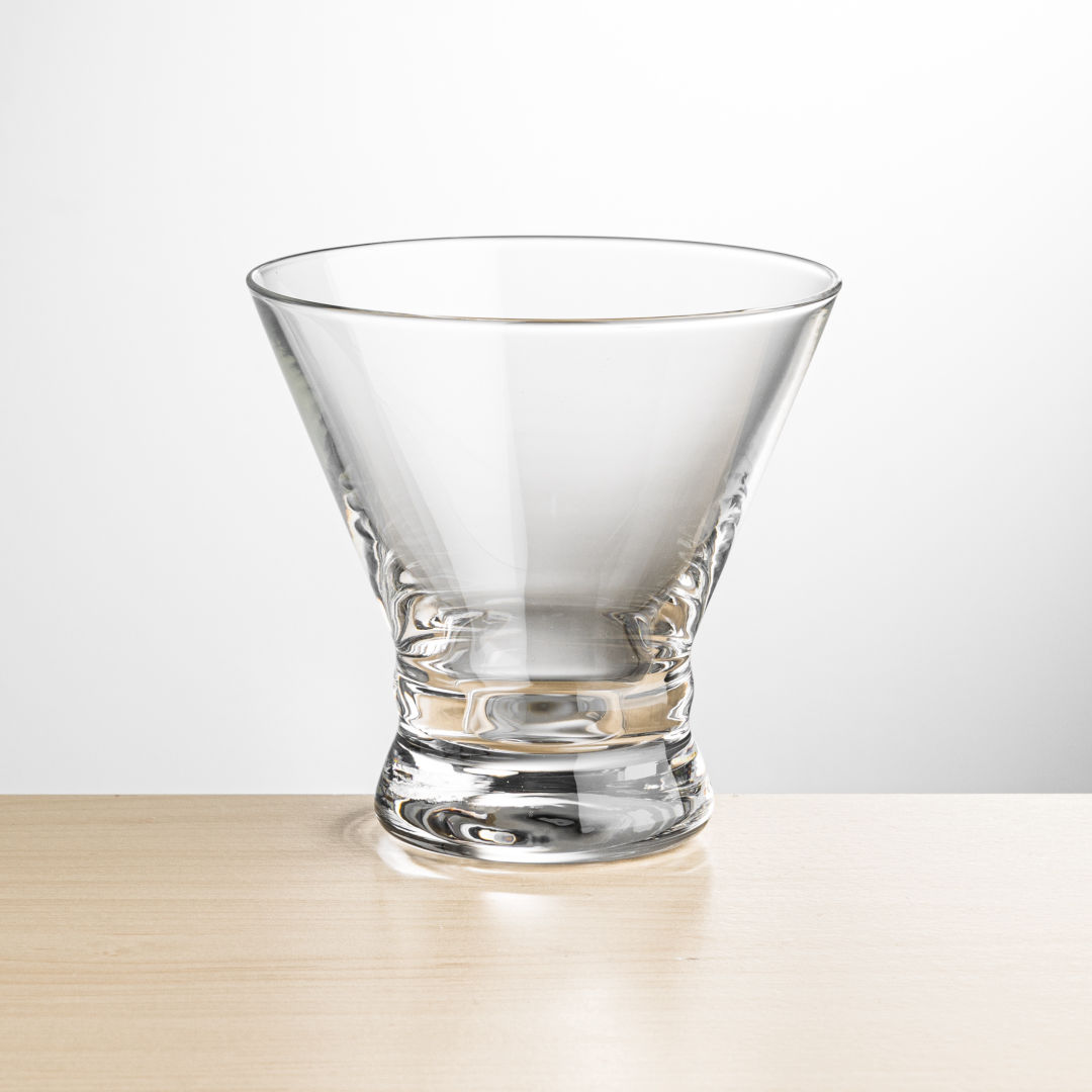 Rideau Stemless Martini - Deep Etch 5