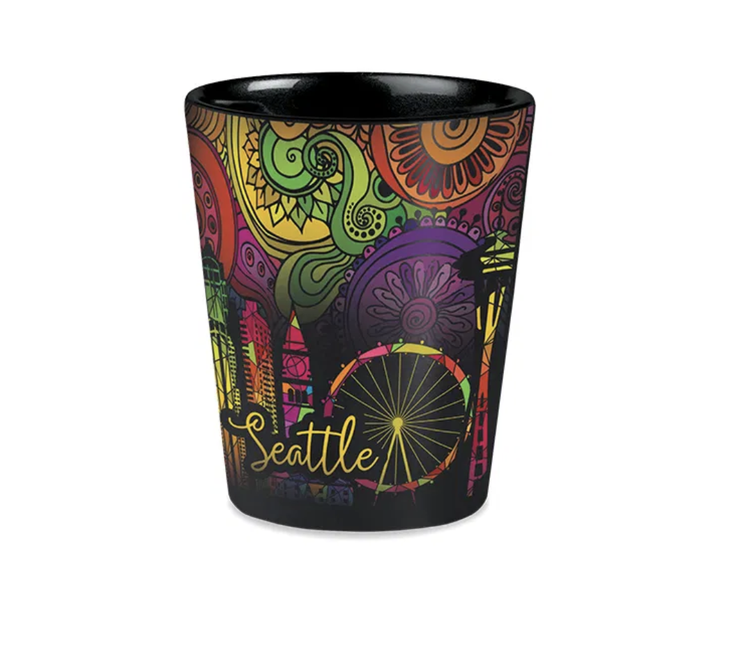 2 Oz. White Matte Shot Glass 7
