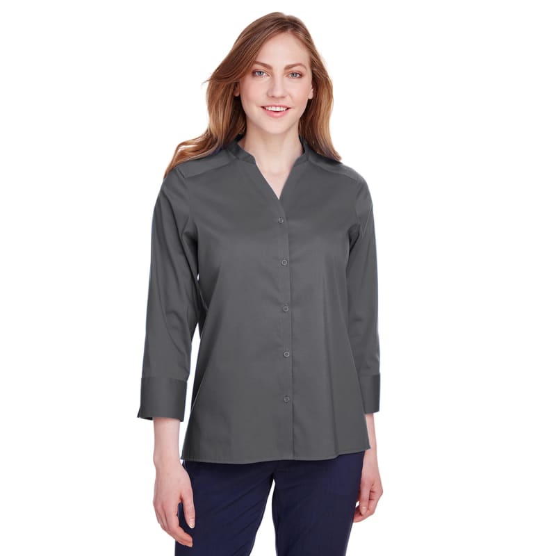 Devon & Jones Ladies' Crown Collection™ Stretch Broadcloth 3/4 Sleeve Blouse 28