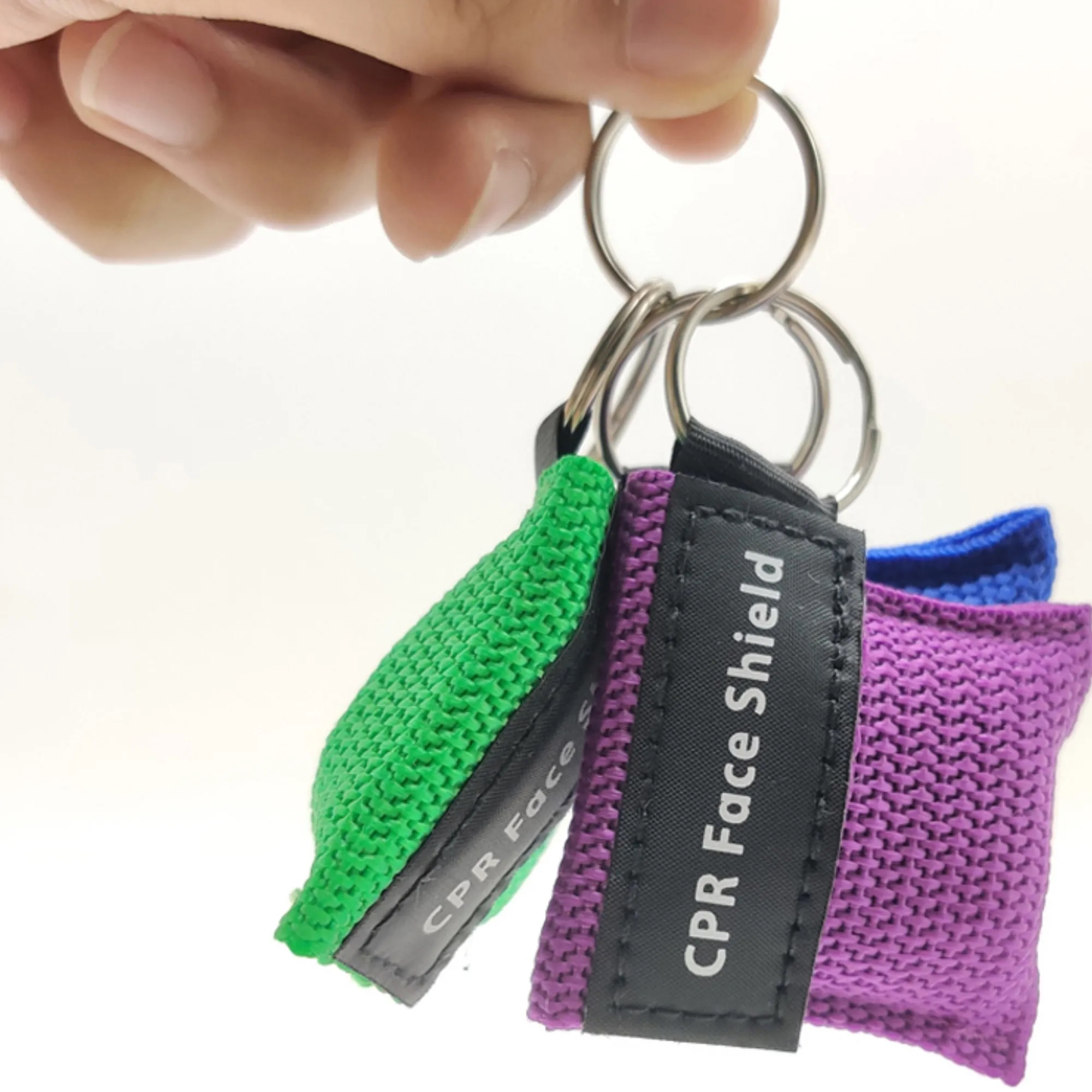MOQ 20 PCS CPR Face Shield Mask Keychain Emergency Pocket 5