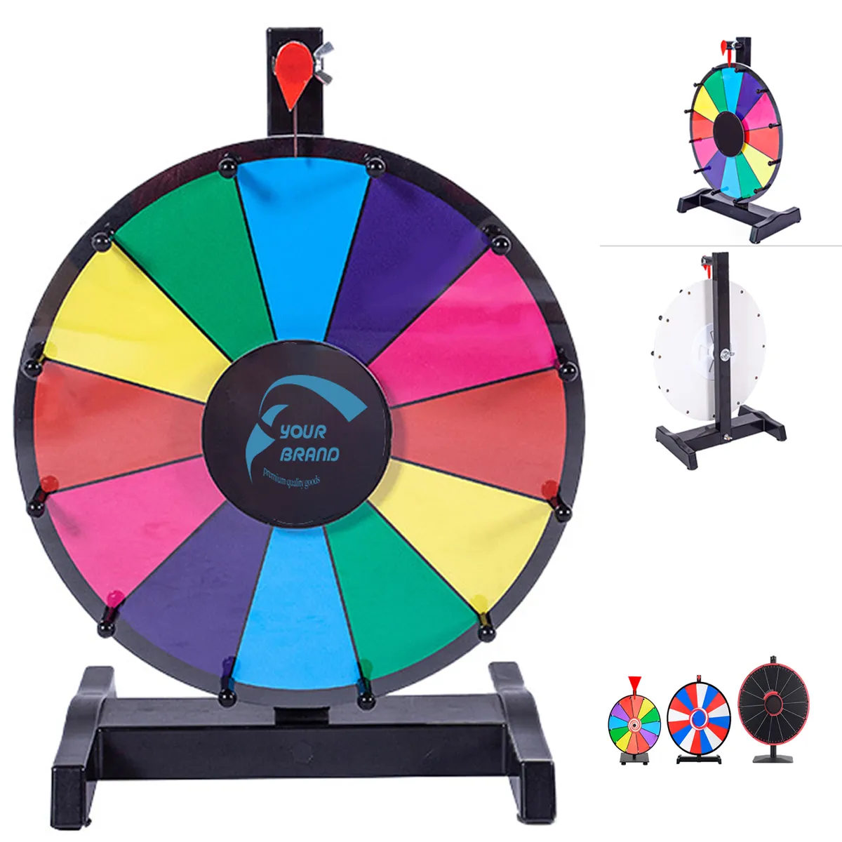 Spinning Prize Editable Wheel w/ Dry Erase Marker & Eraser 2