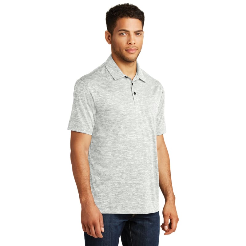 Sport-Tek PosiCharge Electric Heather Polo. 20